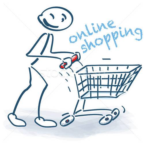 网上购物 商业照片和矢量图