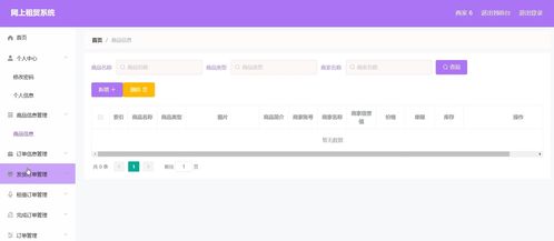 基于springboot的网上租赁系统 毕业设计 springboot vue mysql java